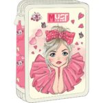 Must Team Pretty Girl Σχολική Κασετίνα Διπλή Γεμάτη 000586723