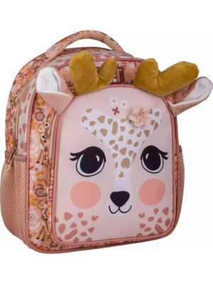Must Team Cute Deer Σχολική Τσάντα Πλάτης Νηπιαγωγείου με Θήκη για Παγούρι 000586207