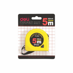 DELI ΜΕΤΡΟΤΑΙΝΙΑ ΑΤΣΑΛΙΝΗ 5mx16mm 231.8203