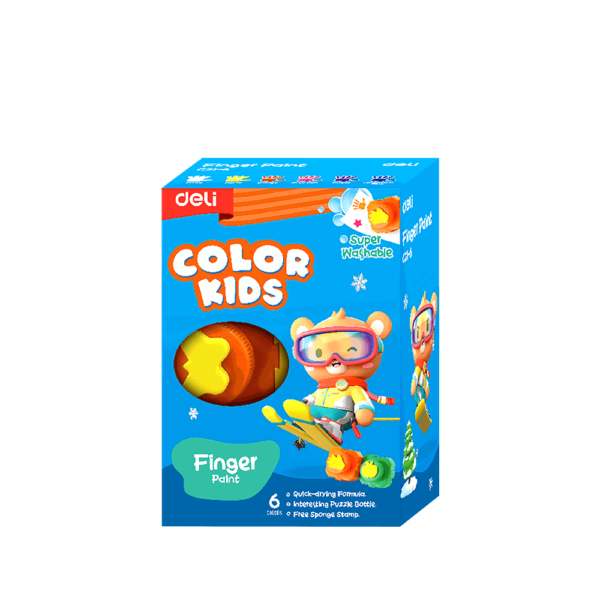DELI ΔΑΚΤΥΛΟΜΠΟΓΙΕΣ ΣΦΡΑΓΙΔΑ 6 ΧΡΩΜΑΤΑ 18ml COLOR KIDS 231.613807