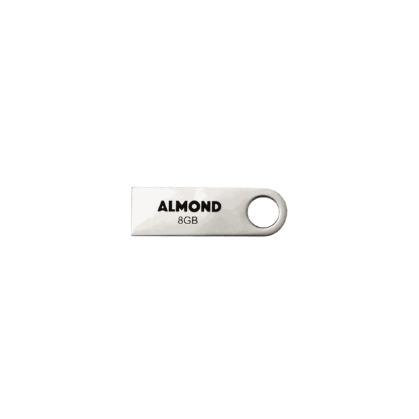 ALMOND FLASH DRIVE USB 8GB ΜΕΤΑΛΛΙΚΟ MINI 43.USB08S - Image 2