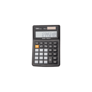 DELI ΑΡΙΘOMHXANH 12 ΨΗΦΙΩΝ ΑΔΙΑΒΡΟΧΗ 15x12.8x4.2cm CORE ΜΑΥΡΗ 231.723996