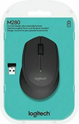 Logitech Ασύρματο Ποντίκι Μαύρο M280