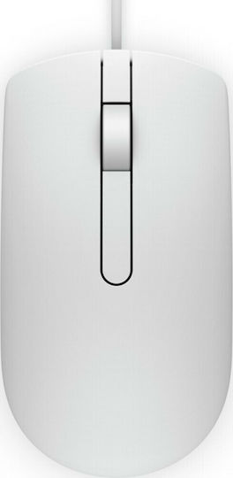 Dell Ενσύρματο Ποντίκι Λευκό MS116