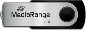MediaRange 16GB 3 x USB 2.0 Ασημί MR910