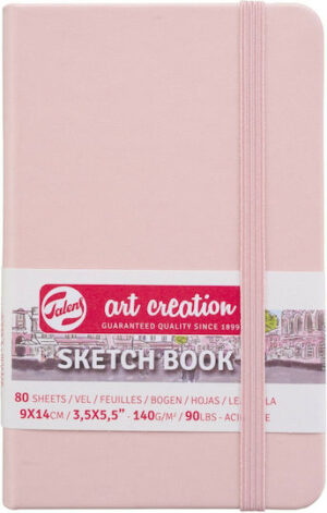 Royal Talens Μπλοκ Ελεύθερου Σχεδίου Art Creation Sketch Book Ροζ 9x14εκ. 140 γρ. 80 Φύλλα 9314011
