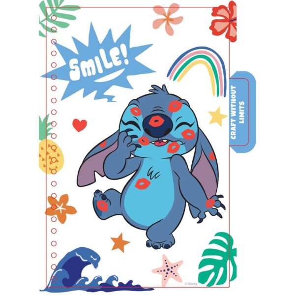 ΔΙΑΚΑΚΗΣ ΑΥΤΟΚΟΛΛΗΤΑ ΤΕΤΡΑΔΙΟ 13,2X20,3ΕΚ LILO&STITCH 564653 - Image 2