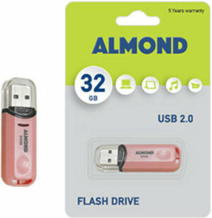 Almond 32GB USB 2.0 Stick Pastel Ροζ 43.USB32PSTP