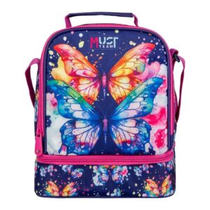 Must Τσαντάκι Φαγητού Ισοθερμικό Yummy Butterfly 2 Θήκες 586193