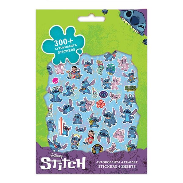 LILO&STITCH ΑΥΤΟΚΟΛΛΗΤΑ 300ΤΕΜ ΜΠΛΟΚ 564546