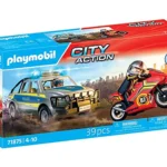 Playmobil Αστυνομικό όχημα Pickup και μοτοσυκλέτα 71875
