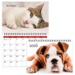 Next μηνιαίο πλάνο τοίχου 2026 dogs & cats σπιράλ 20x23εκ., 13φ. 02057-26