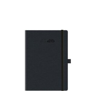 Theofylaktos Ημερήσιο Ημερολόγιο 2026 Μαύρο 14.5x20.5cm 6897R.B03