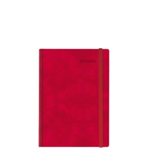 Theofylaktos Ημερήσιο Ημερολόγιο 2026 Κόκκινο 14,5x20,5cm 689E9.C06