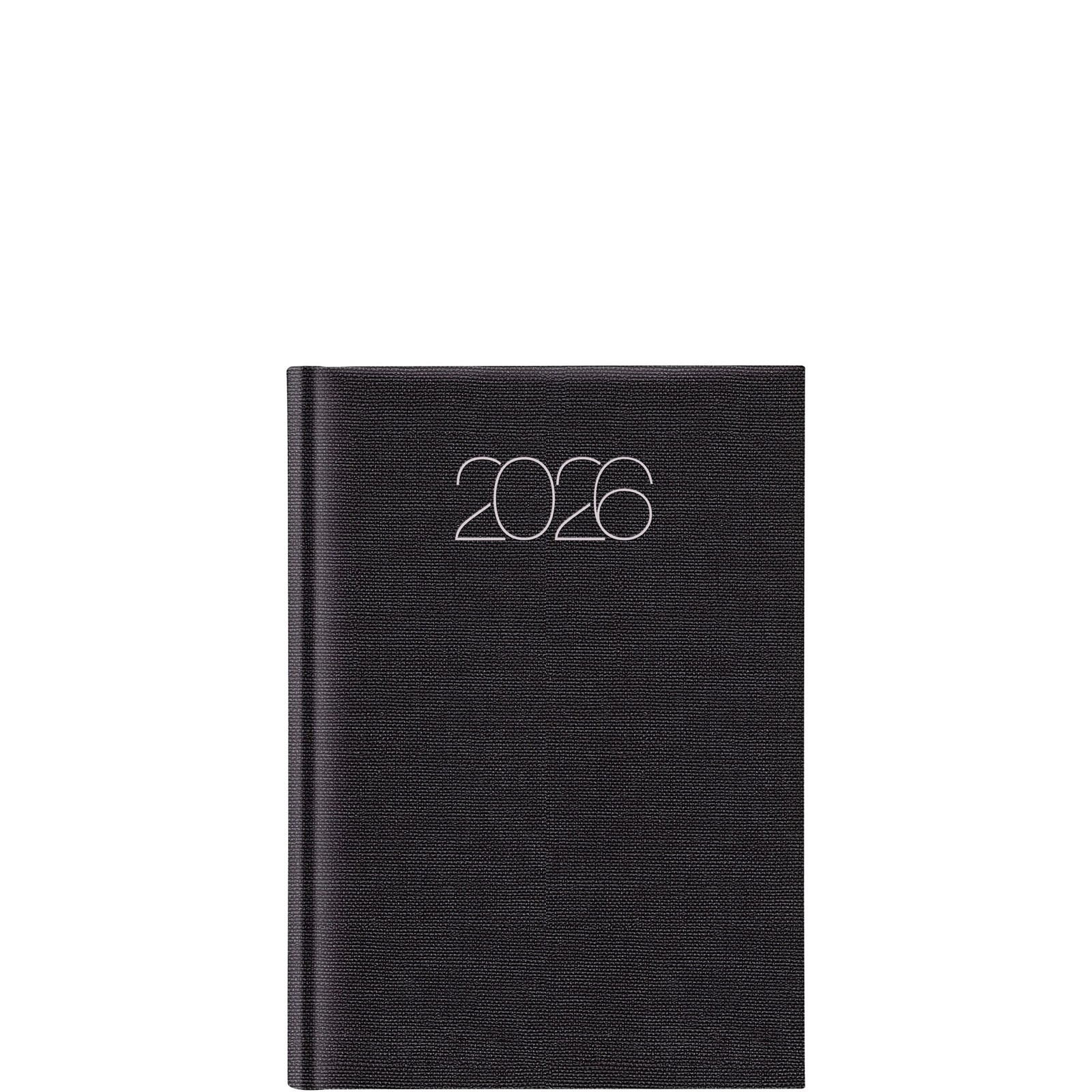 Theofylaktos Ημερήσιο Ημερολόγιο 2026 Μαύρο14.5x20.5cm 689JO.E47