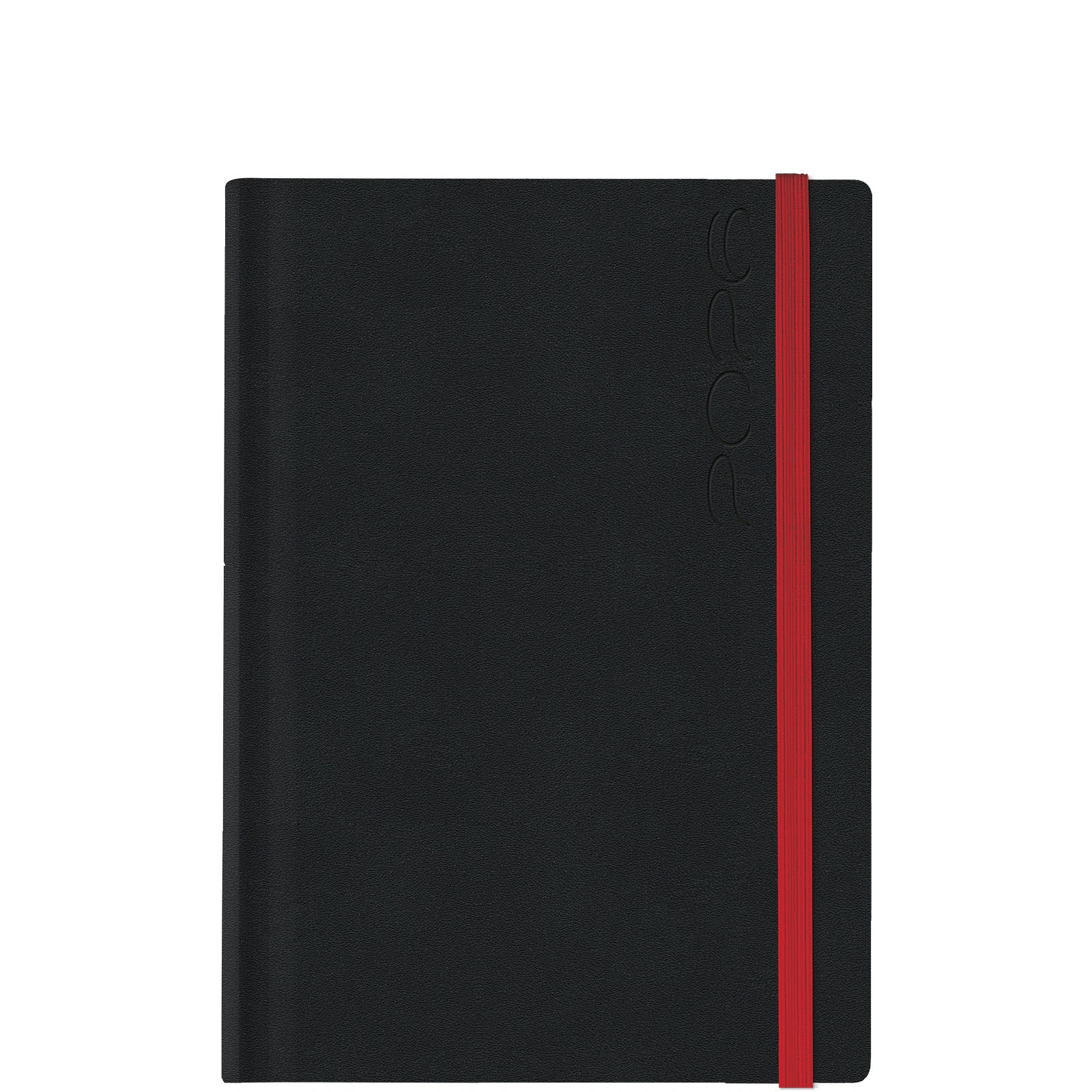 Theofylaktos Ημερήσιο Ημερολόγιο 2026 Μαύρο/Κόκκινο 17x24cm 6961L.C01