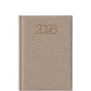 Theofylaktos Ημερολόγιο Ημερήσιο 17,2x24 Cotton Classic Μπεζ 696JO.E44