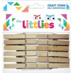 The littlies Ξύλινα Μανταλάκια Χειροτεχνίας 48mm 12Τμχ. 646523