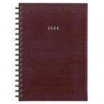 Next ημερολόγιο 2026 basic xl ημερήσιο σπιράλ μπορντώ 21x29εκ. 02065-04