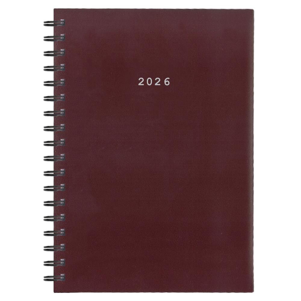 Next ημερολόγιο 2026 basic xl ημερήσιο σπιράλ μπορντώ 21x29εκ. 02065-04