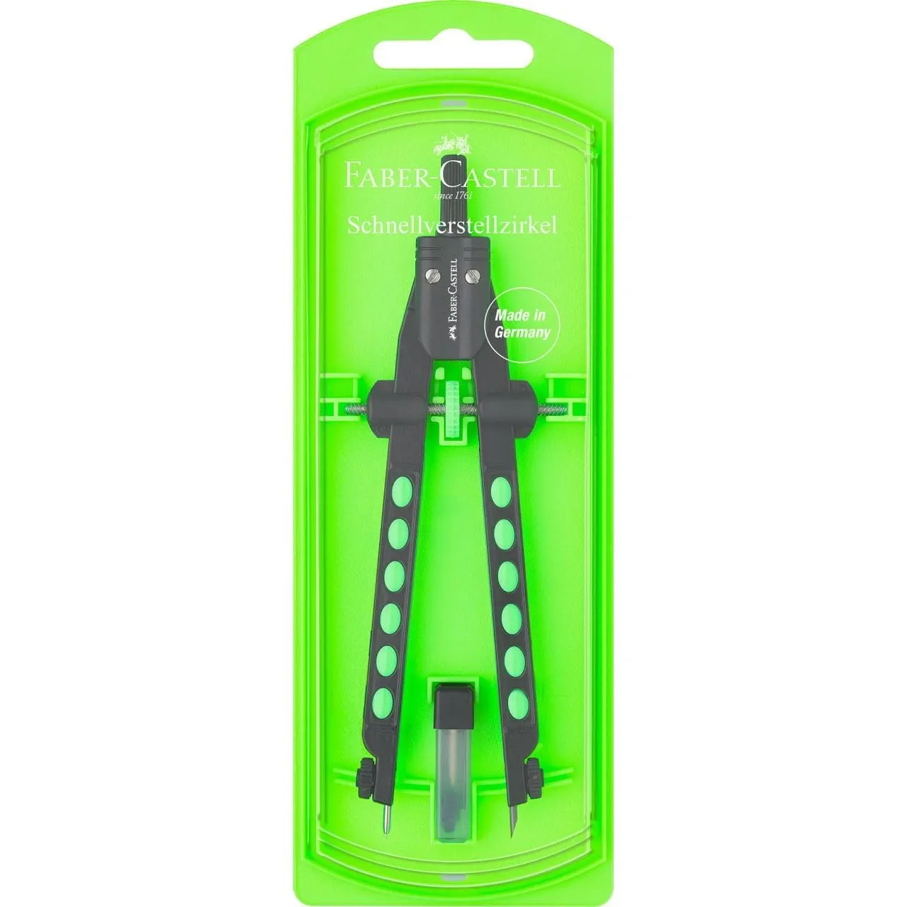 Faber-Castell Διαβήτης Factory με Ρυθμιστή Neon 2022 174342