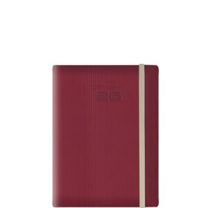 Theofylaktos Ημερήσιο Ημερολόγιο 2026 Σπιράλ Μπορντώ/Μπεζ 14,5x20,5cm 6848I.047