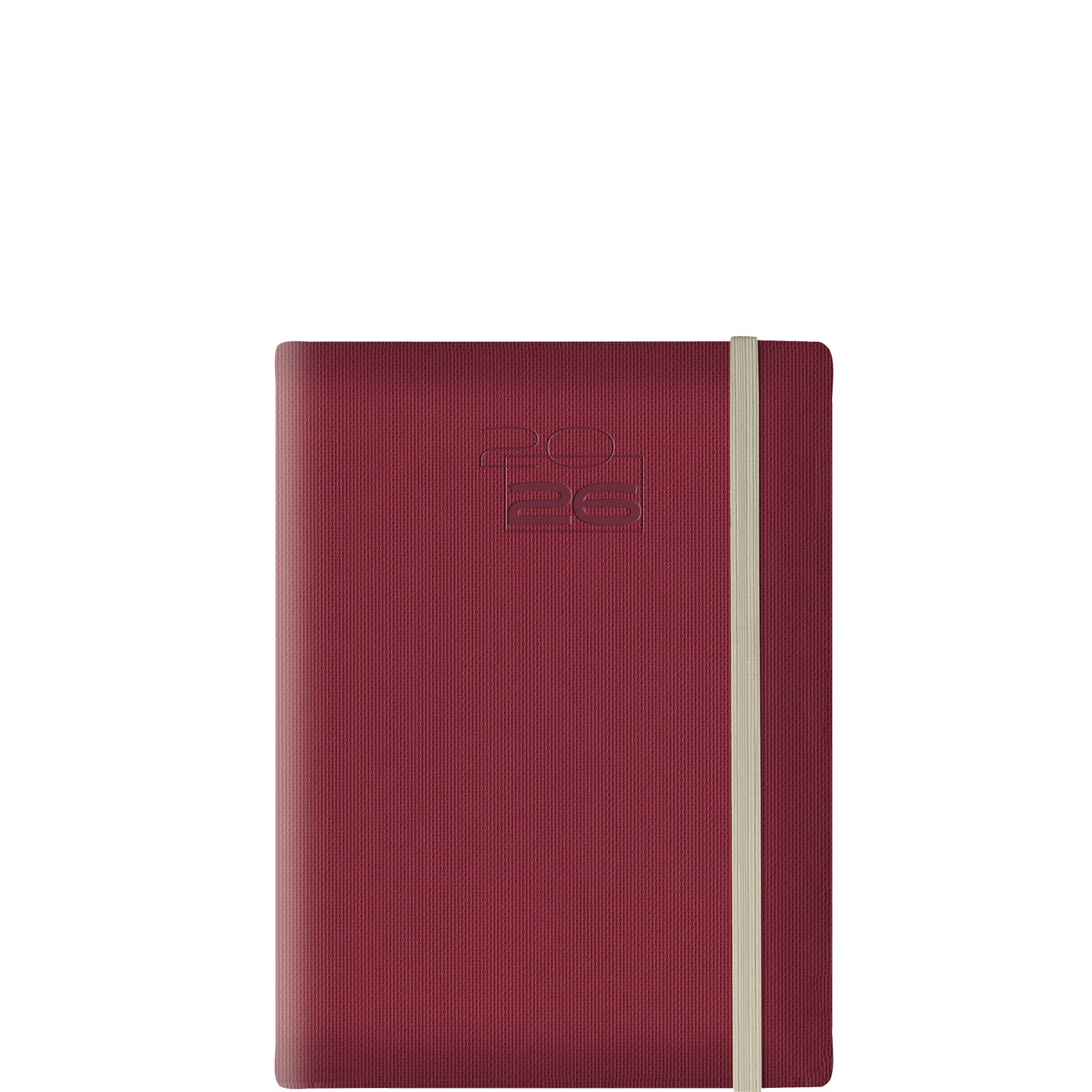 Theofylaktos Ημερήσιο Ημερολόγιο 2026 Σπιράλ Μπορντώ/Μπεζ 14,5x20,5cm 6848I.047