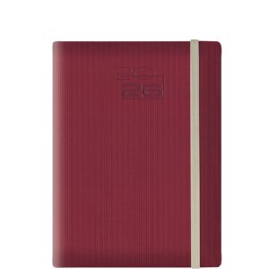 Theofylaktos Ημερήσιο Ημερολόγιο 2026 Σπιράλ Μπορντώ/Μπεζ 17x24cm 6958I.047