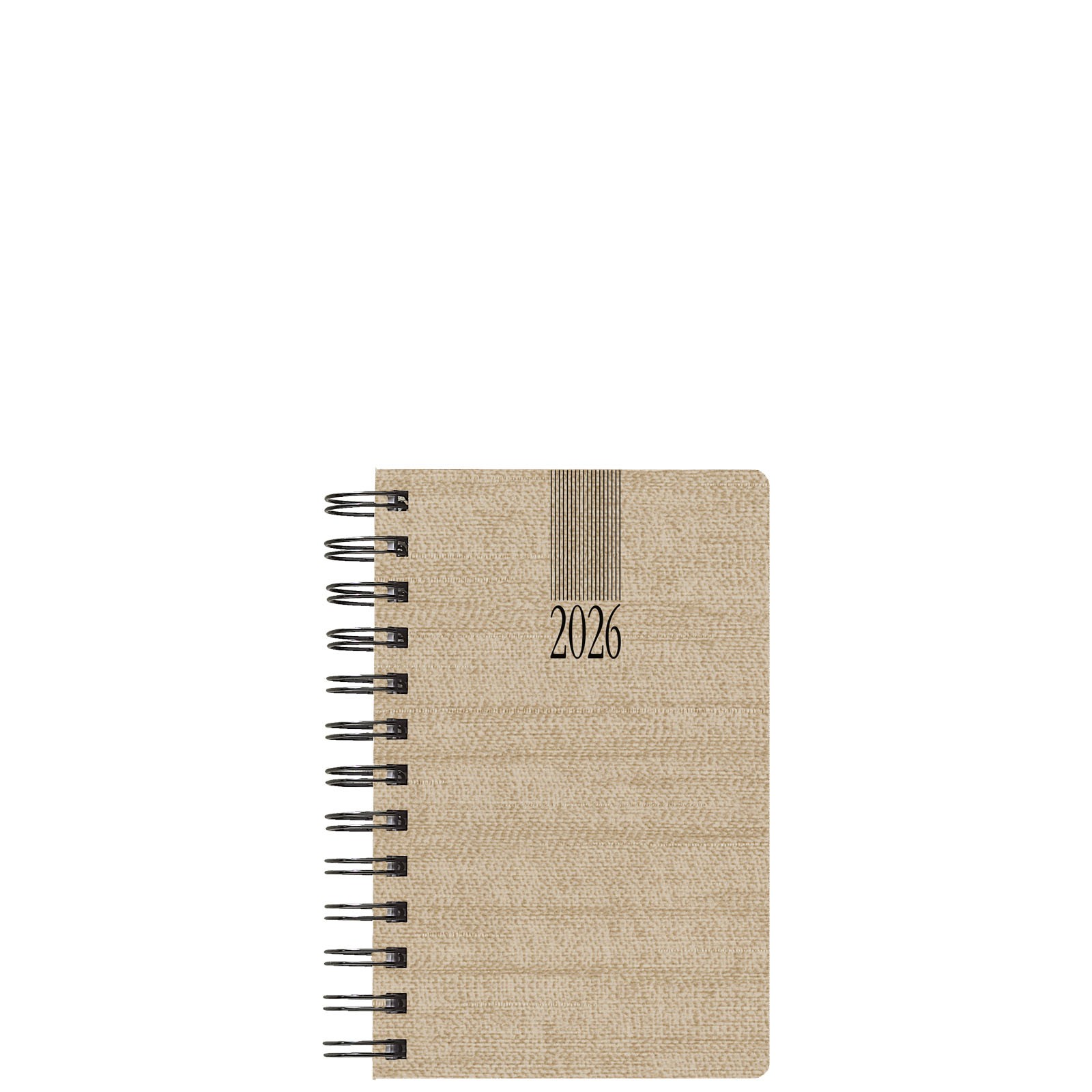 Theofylaktos Ημερήσιο Ημερολόγιο 2026 Σπιράλ Μπεζ 11x16,5cm 706C1.988