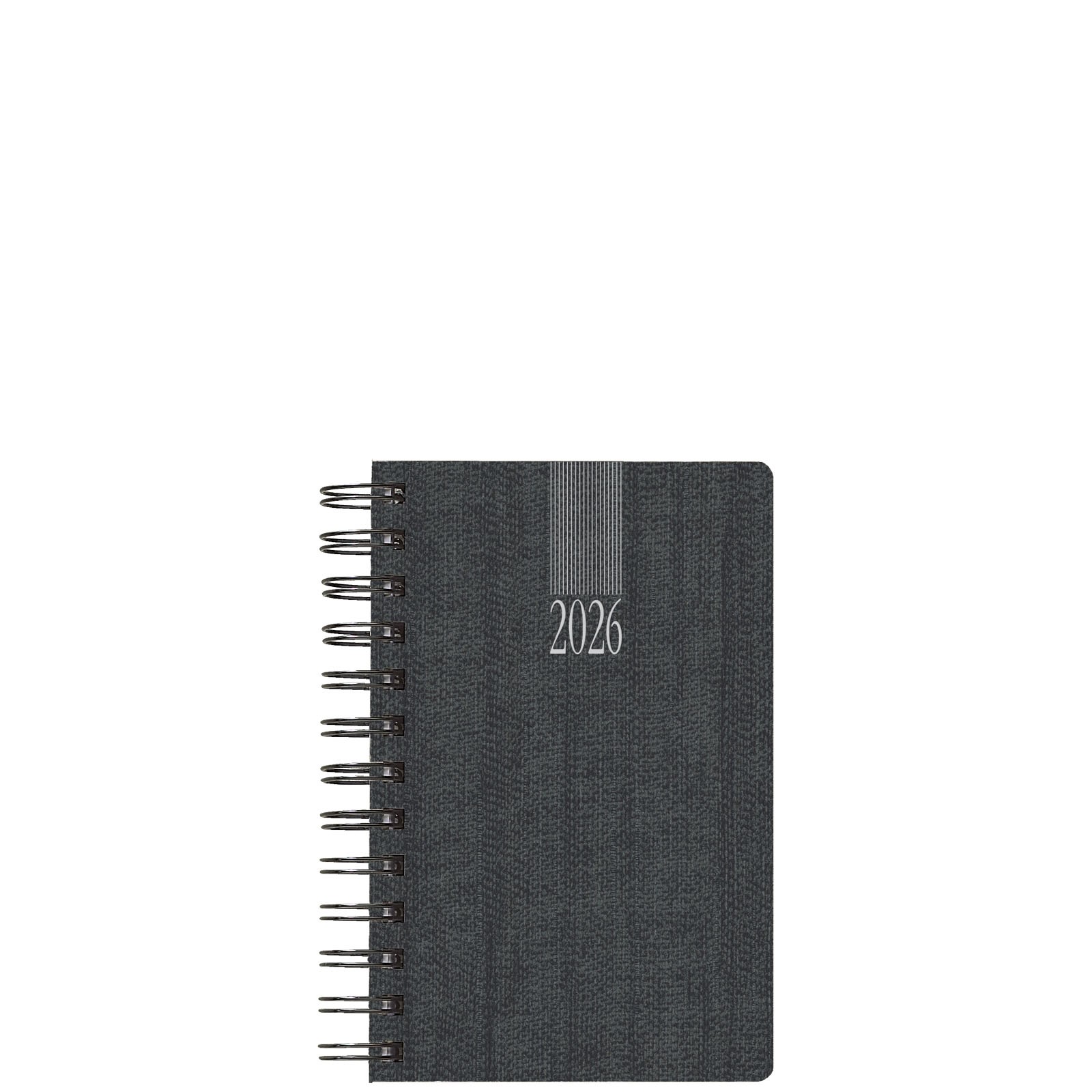 Theofylaktos Ημερήσιο Ημερολόγιο 2026 Σπιράλ Ανθρακί 11x16,5cm 706C1.D57