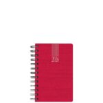 Theofylaktos Ημερήσιο Ημερολόγιο 2026 Σπιράλ Κόκκινο 11x16,5cm 706C1.D59