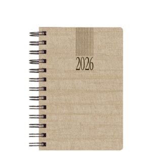 Theofylaktos Ημερήσιο Ημερολόγιο 2026 Σπιράλ Μπεζ 17,2x24cm 708C1.988