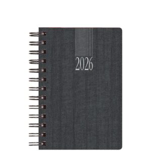 Theofylaktos Ημερήσιο Ημερολόγιο 2026 Σπιράλ Ανθρακί 17,2x24cm 708C1.D57