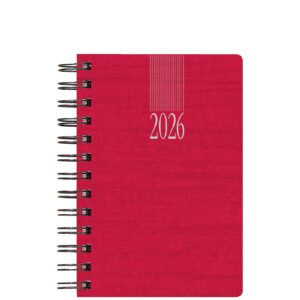 Theofylaktos Ημερήσιο Ημερολόγιο 2026 Σπιράλ Κόκκινο 17,2x24cm 708C1.D59