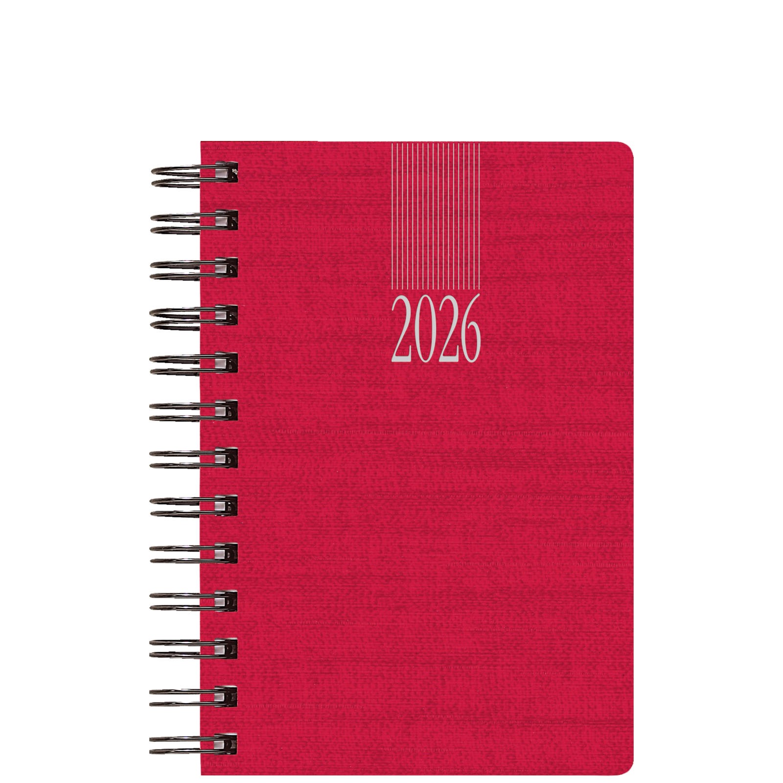 Theofylaktos Ημερήσιο Ημερολόγιο 2026 Σπιράλ Κόκκινο 17,2x24cm 708C1.D59