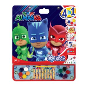 Giga Block Σετ Ζωγραφικής PJ Masks 4 Σε 1 Για 3+ Χρονών 1023-62739