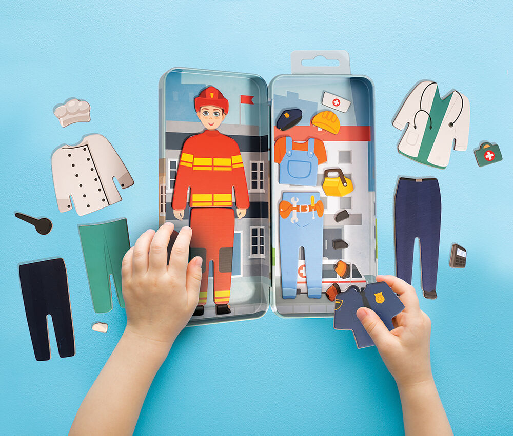 HappiHobbi Magnet Tins City Heroes Εκπαιδευτικοί Χάρτινοι Μαγνήτες 1029-64074 - Image 3