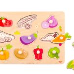 Tooky Toy Παζλ Σφηνώματα Λαχανικά TY855