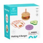 Tooky Toy Παιχνίδι Λογικής Μπέργκερ από Ξύλο και Τσόχα TH844