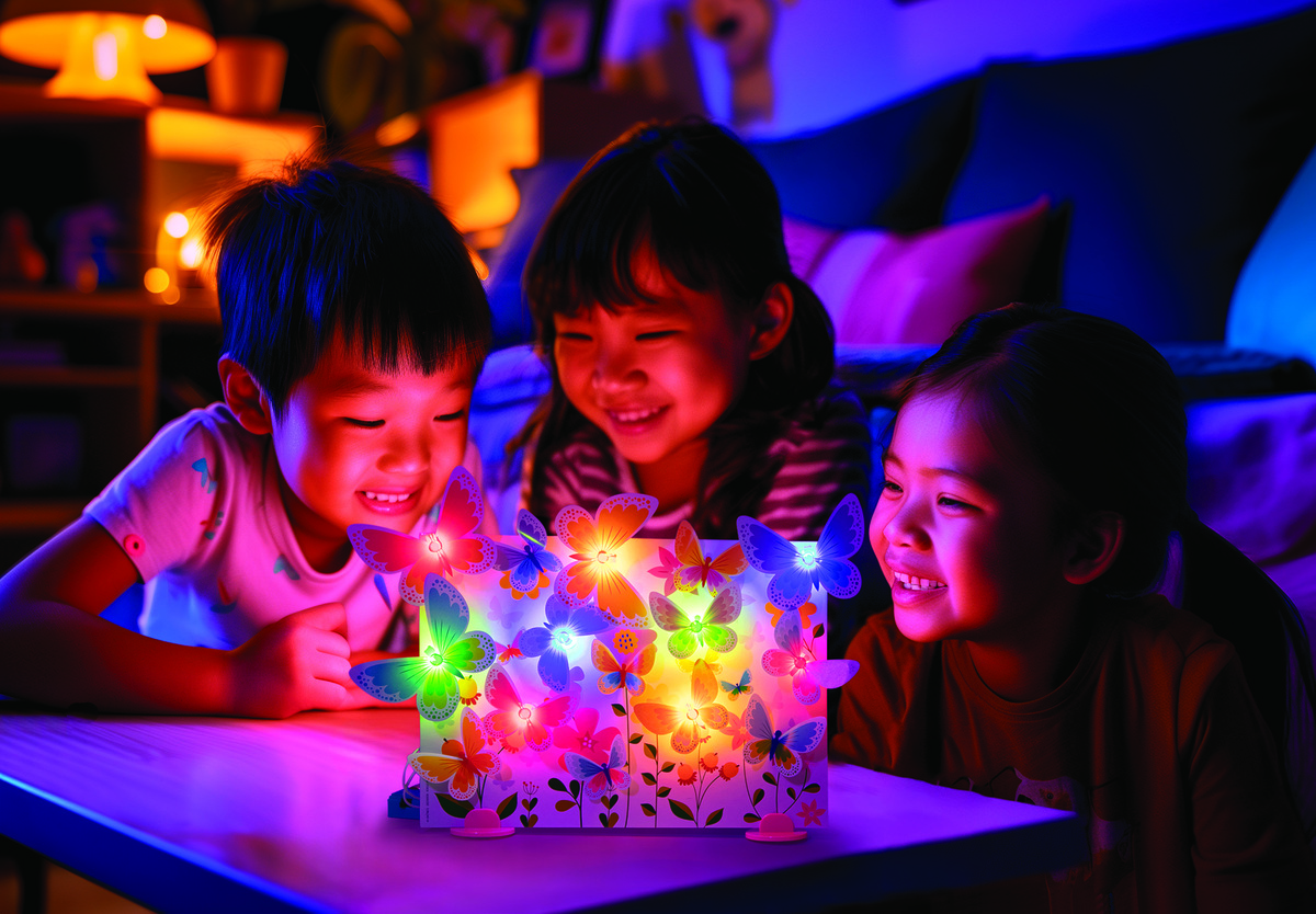 4M Toys - Κατασκευές Λαμπερές 3D Πεταλούδες σε Καμβά 4M0638 4796 - Image 3