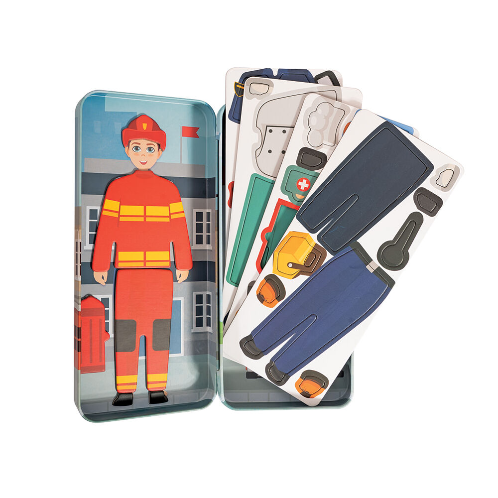 HappiHobbi Magnet Tins City Heroes Εκπαιδευτικοί Χάρτινοι Μαγνήτες 1029-64074 - Image 4