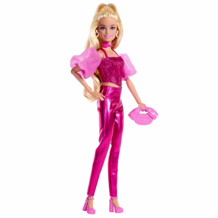 Κούκλα Barbie Deluxe Style Με Λαμπερή Ροζ Εμφάνιση, Κορσέ Και Αξεσουάρ, Ξανθά Μαλλιά JFP40 - Image 6