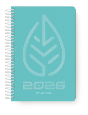 Gipta Ημερήσιο Ημερολόγιο Σπιράλ Folium 2026 17x24 Turquoise 626-1717-50