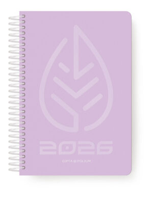 Gipta Ημερήσιο Ημερολόγιο Σπιράλ Folium 2026 17x24 Lilac 626-1717-75