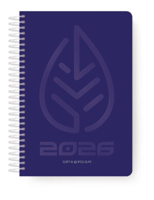 Gipta Ημερήσιο Ημερολόγιο Σπιράλ Folium 2026 17x24 Blue 626-1717-85