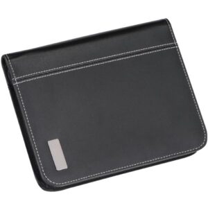 Portfolio μαύρο Α5 με φερμουάρ και μπλοκ σημειώσεων Υ23,5x19x3εκ. 21022