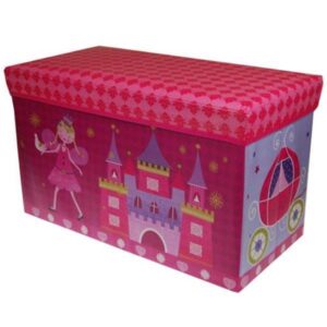 Κουτί αποθήκευσης υφασμάτινο "νεράιδα με κάστρο" Υ35x60x30εκ. 35126-01