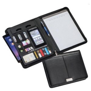 Next Portfolio δερμάτινο μαύρο Υ35x26.5x5εκ. 22212