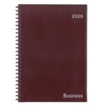 Next ημερολόγιο 2026 business xxl ημερήσιο σπιράλ μπορντώ 24x34εκ.  02239-04