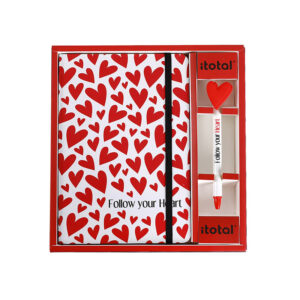 i-TOTAL ΣΗΜΕΙΩΜΑΤΑΡΙΟ HEART A5 ΛΑΣΤΙΧΟ+ΣΤΥΛΟ XL1831B